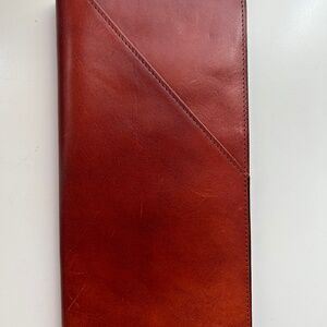 Leather passport/travel holder